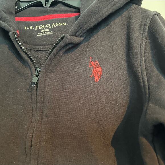 U.S. Polo Assn Full Zip Sweatshirt – Boys Size Medium (8) - Picture 3 of 6